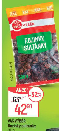 Rozinky sušené Sultánky Váš Výběr