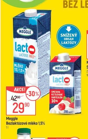 Meggle Lacto bezlaktózové mléko 1,5%