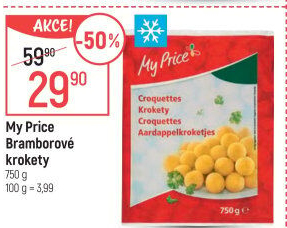 Bramborové krokety mražené My Price