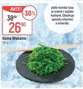 Mořské řasy Goma Wakame