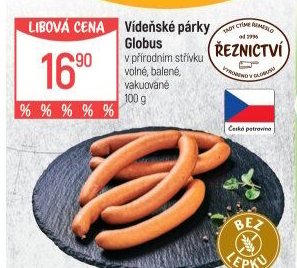 Párky vídeňské Globus