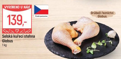 Selská kuřecí stehna Globus