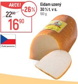 Sýr Eidam uzený 30% Lacrum