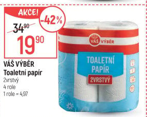 Toaletní papír 2vrstvý Váš Výběr