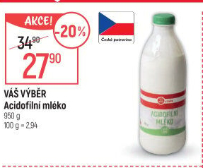 Acidofilní mléko Váš Výběr