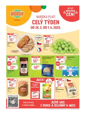 akční leták Globus 26.3.2025-1.4.2025