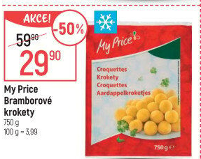 Bramborové krokety mražené My Price