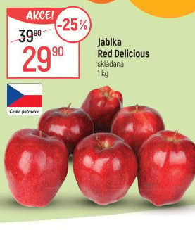 Jablka Red Delicious