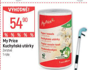 Kuchyňské utěrky 2vrstvé XXL My Price