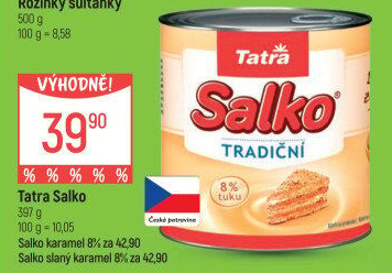 Mléko kondenzované Salko Tatra
