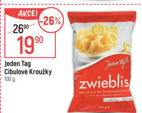 Snack cibulové kroužky Jeden Tag