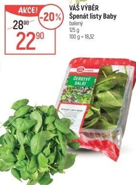 Špenát baby Váš Výběr
