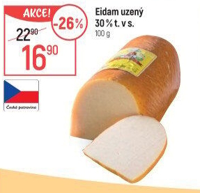 Sýr Eidam uzený 30% Lacrum