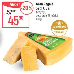 Sýr Gran Regale bez laktózy Valio