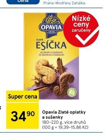 Opavia Zlaté oplatky a sušenky