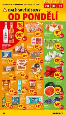 akční leták Penny Market 27.3.2025-2.4.2025