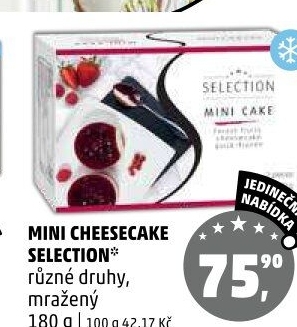 Dezert mini Cheesecake mražený Selection