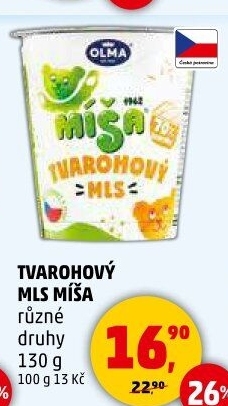 Dezert Tvarohový mls Míša Olma