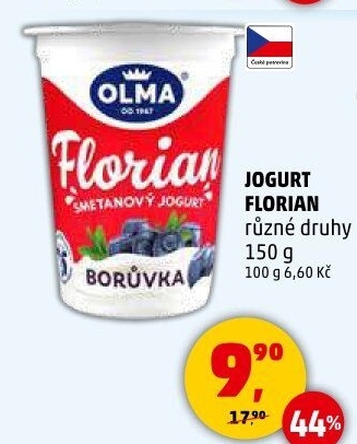 Jogurt smetanový Florian Olma
