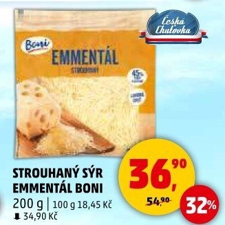 Sýr Ementál strouhaný Boni