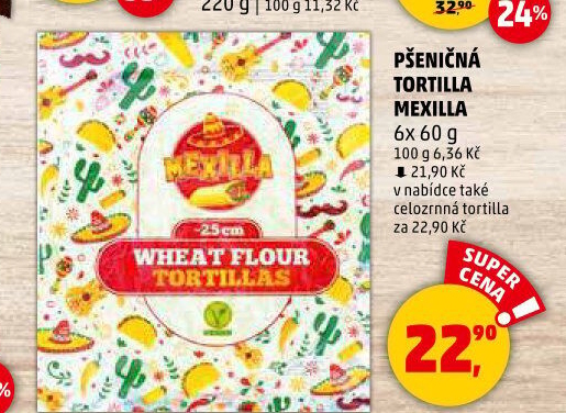 Tortilla celozrnná Mexilla