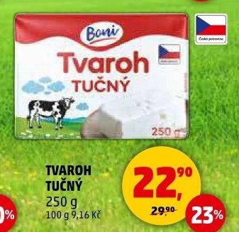 Tvaroh tučný Boni