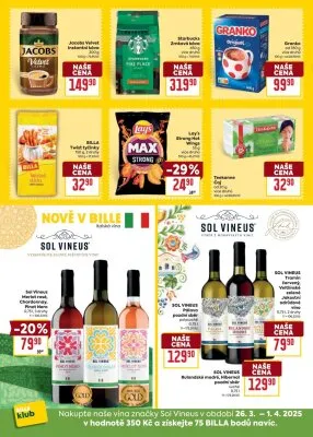 akční leták BILLA 26.3.2025-1.4.2025