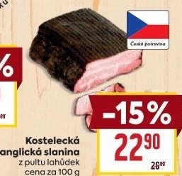 Anglická slanina kostelecká