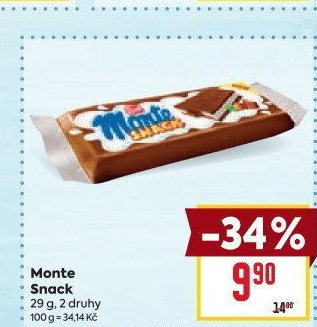 Dezert mléčný Monte Snack Zott