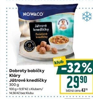 Knedlíčky játrové mražené Nowaco