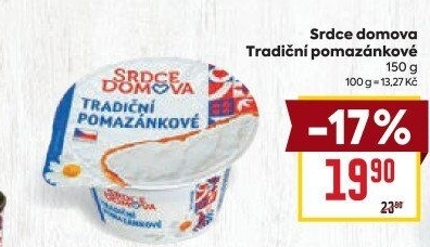 Tradiční pomazánkové Srdce Domova