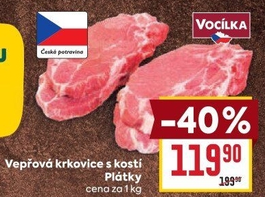 Vepřová krkovice s kostí Vocílka