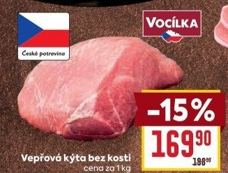 Vepřová kýta bez kosti Vocílka