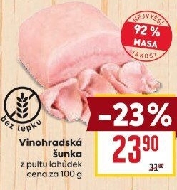 Vinohradská šunka nejvyšší jakosti