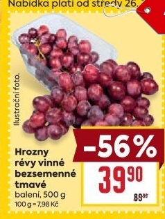 Hrozny tmavé bezsemenné