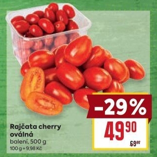 Rajčata cherry oválná