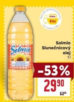 Slunečnicový olej Solmio
