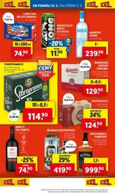 akční leták Lidl 31.3.2025-2.4.2025