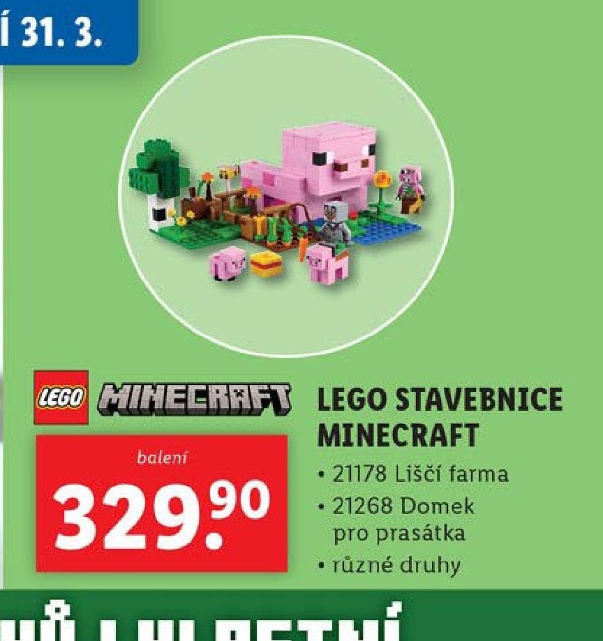 LEGO STAVEBNICE MINECRAFT
