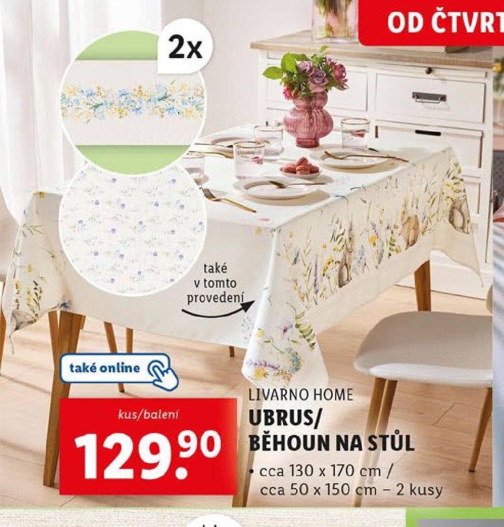 LIVARNO HOME UBRUS/BĚHOUN NA STŮL