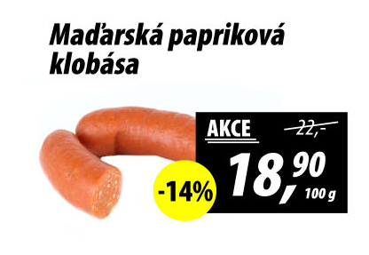 Maďarská papriková klobása