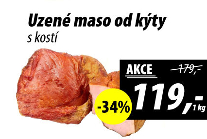 Uzené maso od kýty s kostí