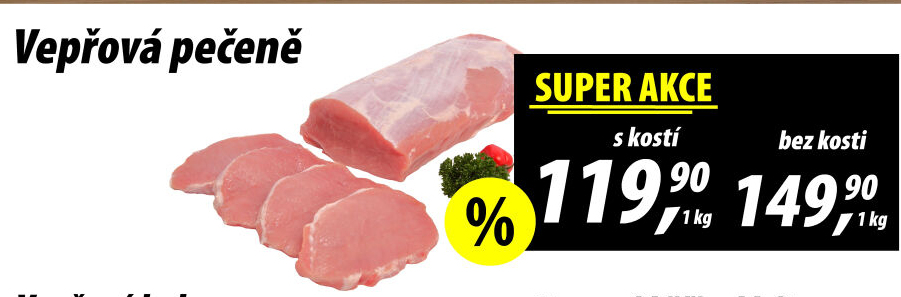 Vepřová pečeně s kostí