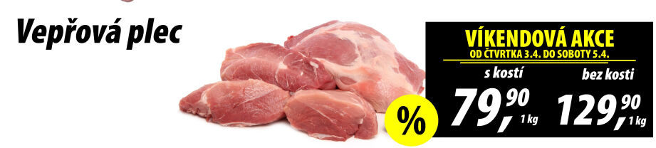 Vepřová plec s kostí