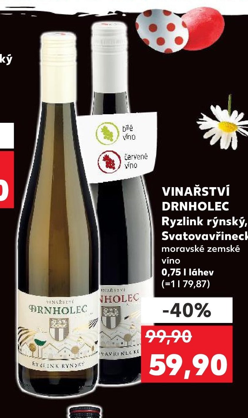 Vinařství Drnholec Ryzlink rýnský/Svatovavřinecké