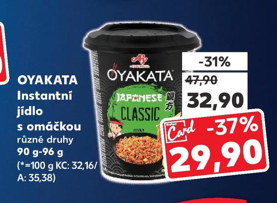 OYAKATA Instantní jídlo s omáčkou
