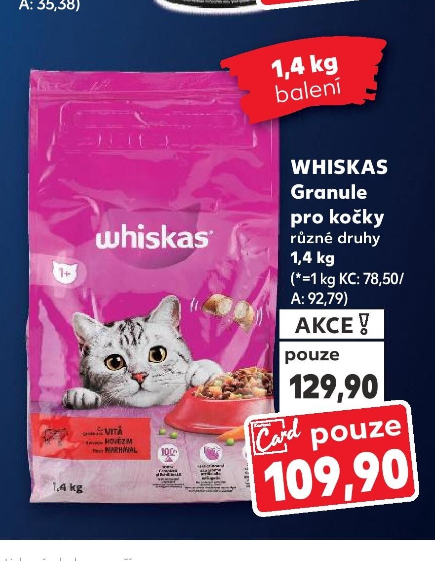 WHISKAS Granule pro kočky
