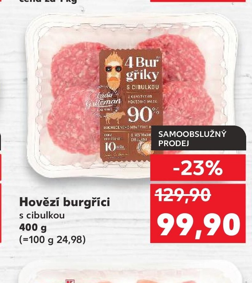 Hovězí burgříci s cibulkou