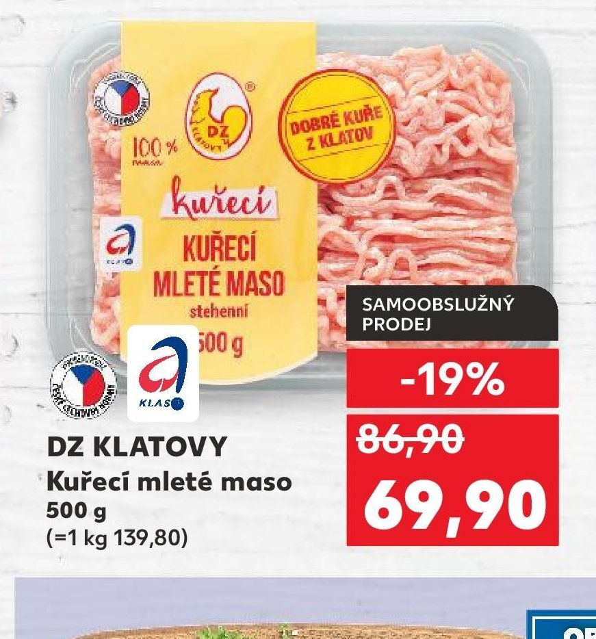 DZ KLATOVY Kuřecí mleté maso