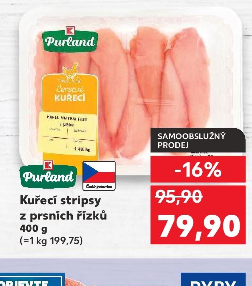 Purland Kuřecí stripsy z prsních řízků